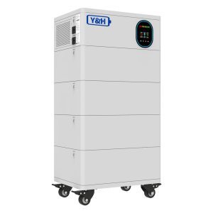 Y&H 6.2kW All-in-One Solar Inverter with Battery Storage, AC220V Pure Sine Wave Output,120A MPPT, Max 500V PV Input, Off/On-Grid | 5.12-20.48kWh Optional, Expandable Stackable | 20.48 kWh