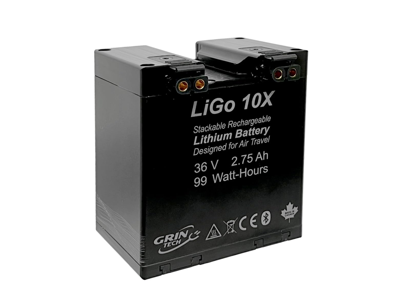 Grin Technologies Stackable E-Bike Power Bundle 5 Lithium-Ion Batteries + 1 Rail/Dock | Modular Battery System for DIY Electric Bikes - Image 2