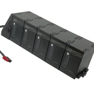 Grin Technologies Stackable E-Bike Power Bundle 5 Lithium-Ion Batteries + 1 Rail/Dock | Modular Battery System for DIY Electric Bikes