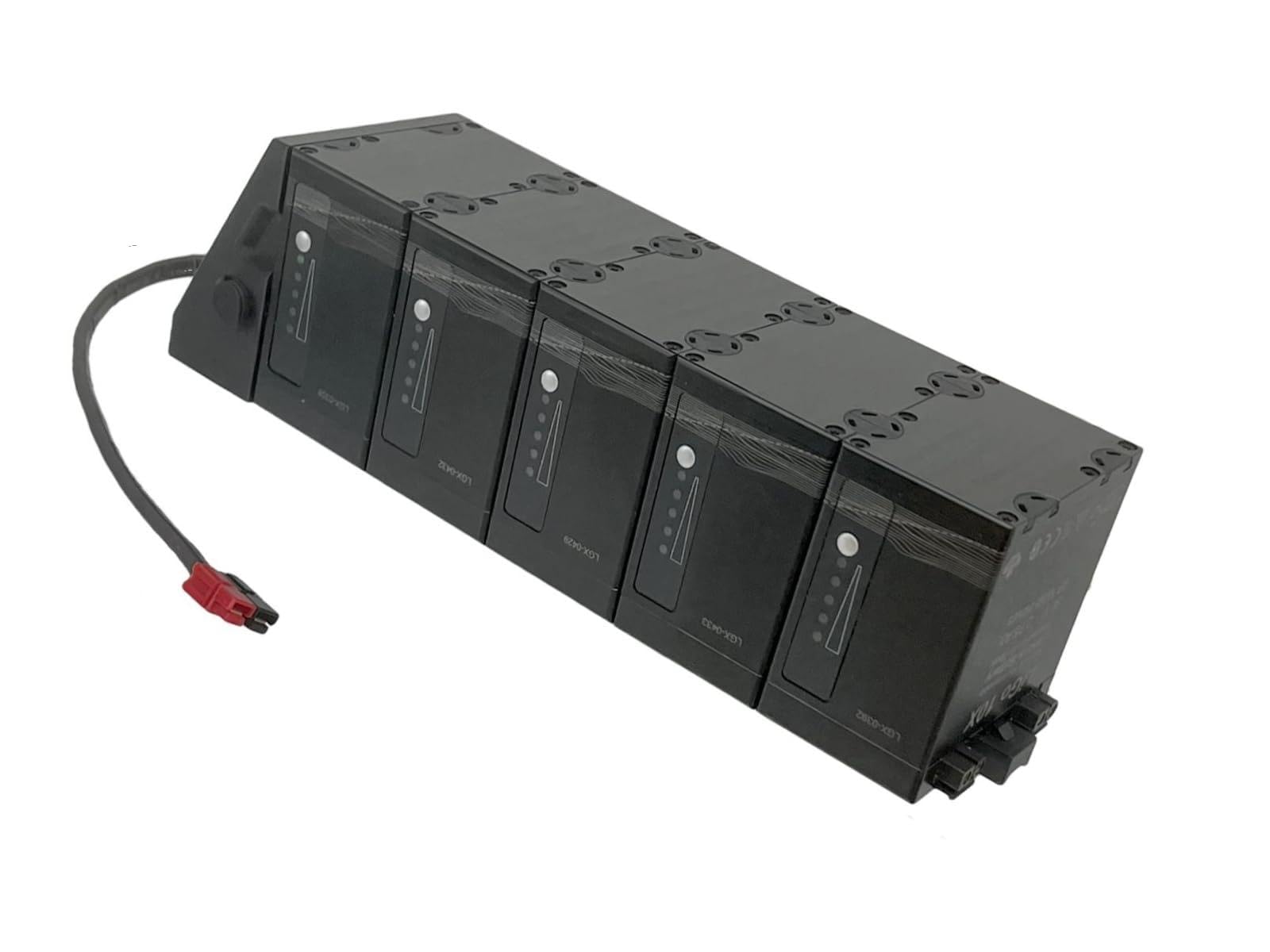 Grin Technologies Stackable E-Bike Power Bundle 5 Lithium-Ion Batteries + 1 Rail/Dock | Modular Battery System for DIY Electric Bikes